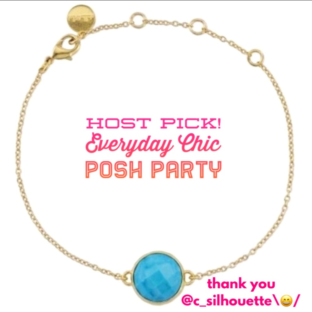 Stella & Dot | Dainty Gold Bracelet Turquoise Maya Bracelet